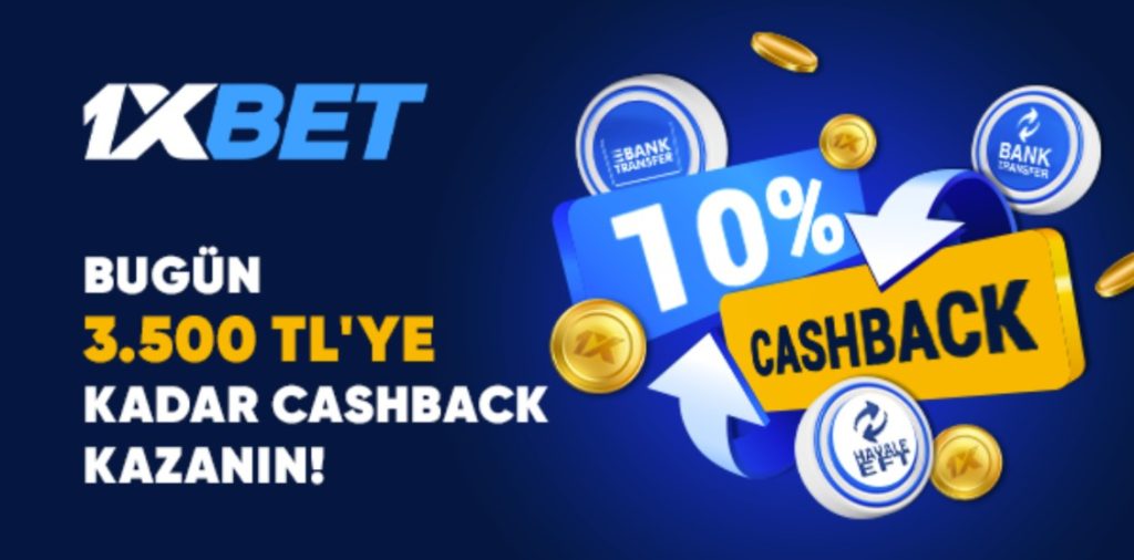 1xBet cashback bonusu